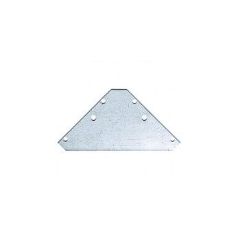 Coltar metalic triunghiular zincat