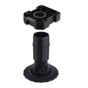 Picior bucătărie plastic negru Hafele Axilo