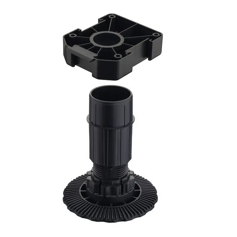 Picior bucătărie plastic negru Hafele Axilo
